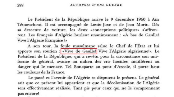 عندما هتف الجزائريون بحياة دوغول “vive De Gaulle”